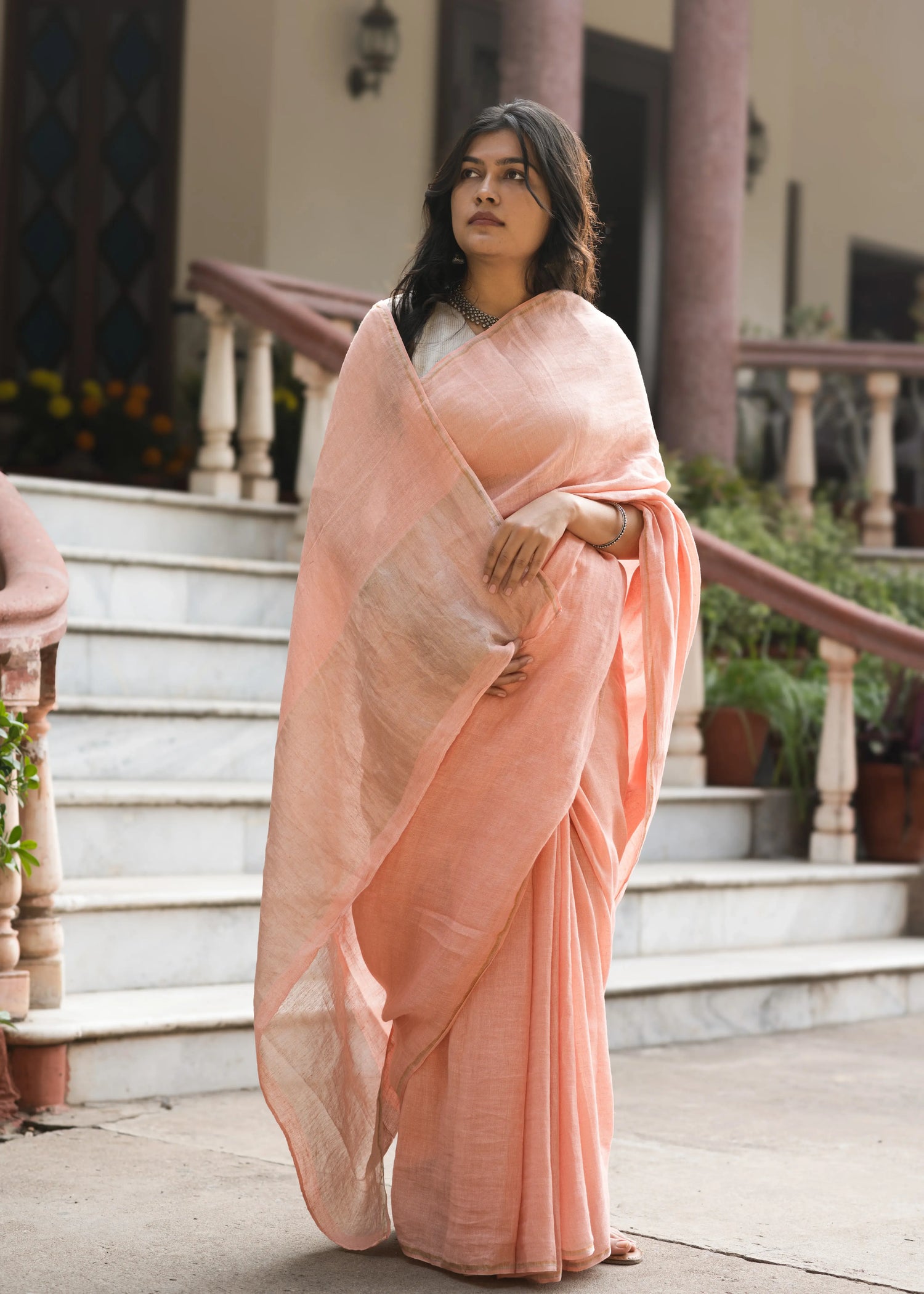 solid saree